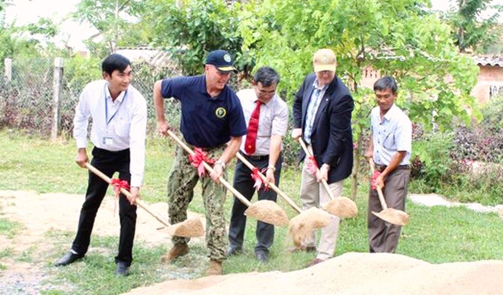 Chương trình đối tác Thái Bình Dương hỗ trợ xây trường học tại Phú Yên