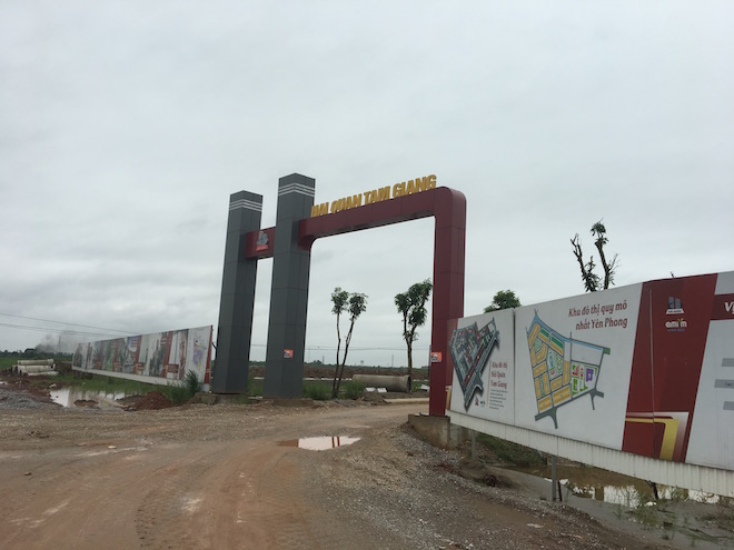 KĐT Hải Quân - Tam Giang (Bắc Ninh): Chưa xong hạ tầng đã nhận đặt tiền từ khách hàng?