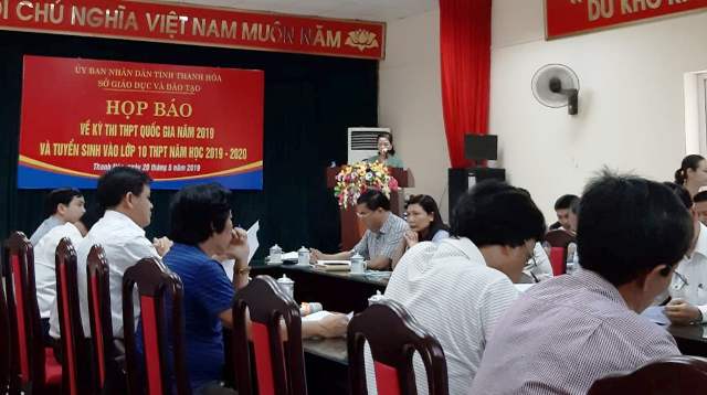 Sở Giáo dục và Đào tạo Thanh Hóa thông tin về tổ chức kỳ thi Tốt nghiệp THPT Quốc gia năm 2019