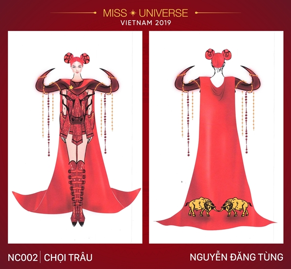 Chiêm ngưỡng những bộ Quốc phục độc đáo của Hoàng Thùy tại Miss Universe 2019 - Hình 3