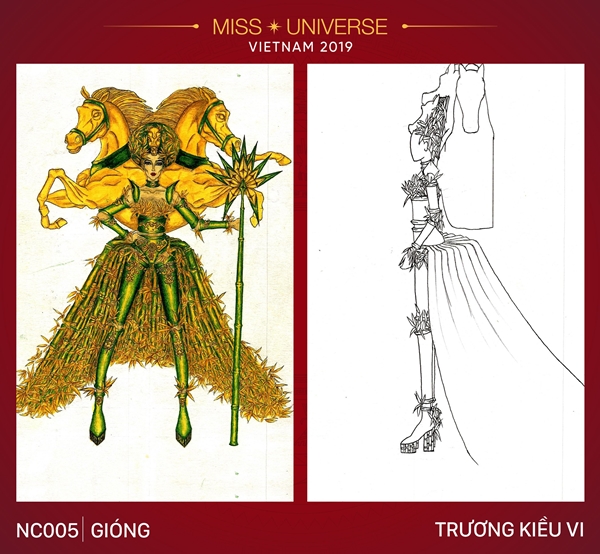 Chiêm ngưỡng những bộ Quốc phục độc đáo của Hoàng Thùy tại Miss Universe 2019 - Hình 5