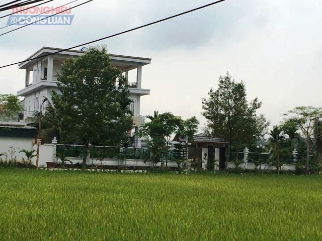 Thanh Hóa: Người thân cán bộ huyện xây dựng biệt thự trên đất nông nghiệp - Hình 2