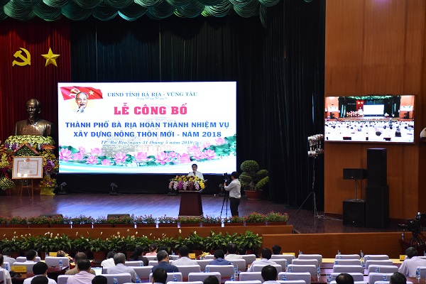 BR-VT: Thành phố Bà Rịa hoàn thành nhiệm vụ xây dựng nông thôn mới năm 2018