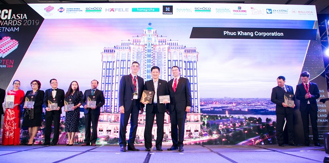 Top 10 Nhà phát triển dự án hàng đầu Việt Nam – Giải thưởng BCI Asia Awards 2019: Phuc Khang Corporation lần thứ 3