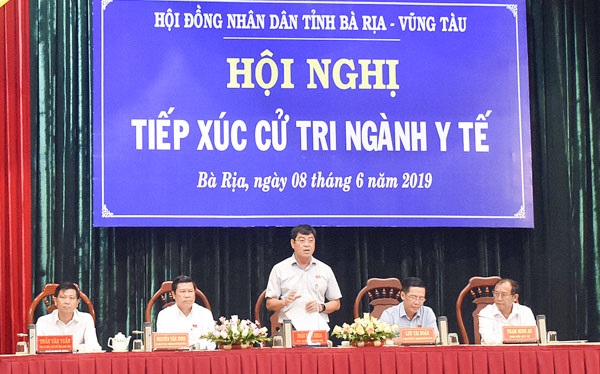 Bà Rịa - Vũng Tàu: HĐND tỉnh tiếp xúc cử tri ngành y tế