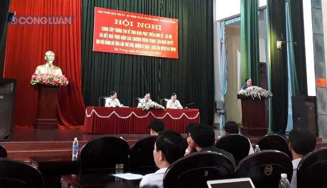 Hà Trung (Thanh Hóa): Hội nghị thông tin về tình hình phát triển kinh tế - xã hội - Hình 1