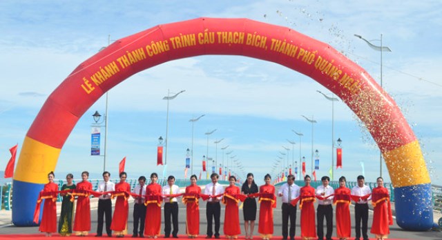Quảng Ngãi: Khánh thành cầu Thạch Bích bắc qua sông Trà Khúc