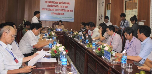 Quảng Nam: Thứ trưởng Nguyễn Thị Nghĩa kiểm tra công tác thi THPT quốc gia 2019 - Hình 2