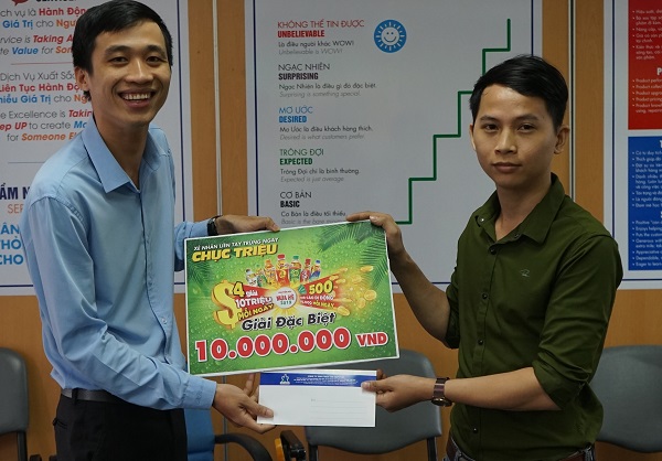 Hàng chục nghìn giải thưởng khuyến mãi hè của Tân Hiệp Phát đã đến với khách hàng