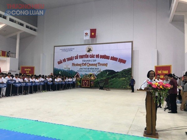 Khai mạc Giải võ thuật cổ truyền các võ đường Bình Định tranh cúp Hoàng Đế Quang Trung - Lần thứ III/2019 - Hình 1