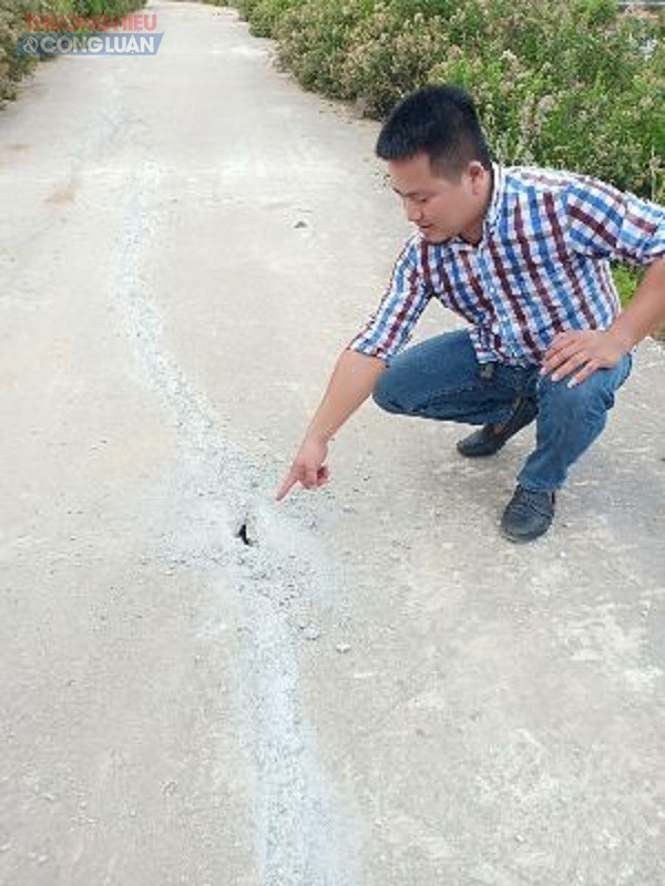 Vụ đê chắn sóng hư hỏng tại Hậu Lộc (Thanh Hóa): Đơn vị thi công khắc phục vết nứt mặt đê kiểu 