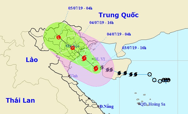 Bão số 2 cách Bạch Long Vĩ 100km, rạng sáng mai đổ bộ các tỉnh Quảng Ninh – Nam Định - Hình 1