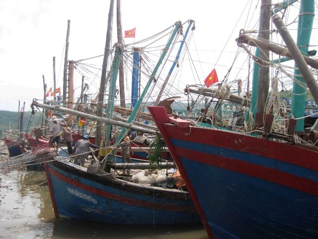 Hà Tĩnh: Gần 4.000 tàu cá vào nơi trú ẩn bão số 2 - Hình 1