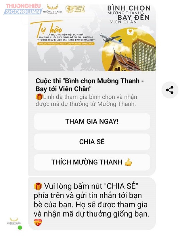 “Bình chọn Mường Thanh – Bay tới Viêng Chăn” - Hình 2