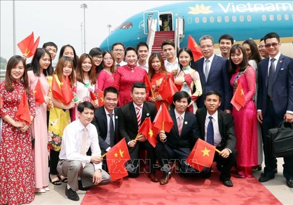 Chủ tịch Quốc hội Nguyễn Thị Kim Ngân đến Bắc Kinh, tiếp tục chuyến thăm chính thức Trung Quốc - Hình 3