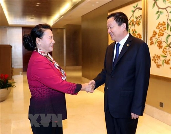 Chủ tịch Quốc hội tiếp Bí thư Thành ủy thành phố Tô Châu - Hình 2