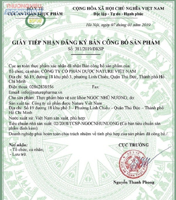 Thực phẩm bảo vệ sức khỏe Ngọc Nhũ Nương được quảng cáo như thuốc chữa bệnh? - Hình 3