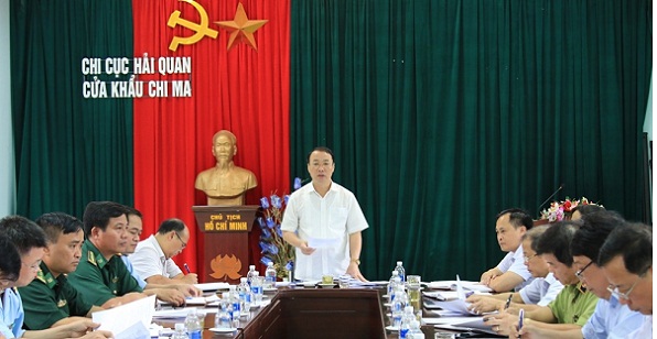 Lãnh đạo tỉnh Lạng Sơn kiểm tra công tác chống buôn lậu, GLTM tại cửa khẩu Chi Ma - Hình 1