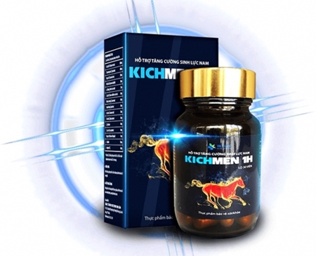 Sản phẩm KichMen 1H quảng cáo công dụng gây hiểu nhầm như thuốc chữa bệnh