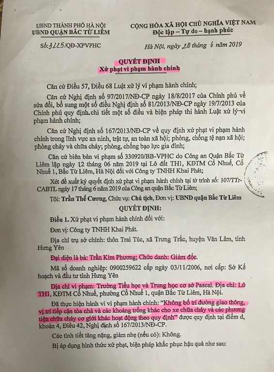 Quận Bắc Từ Liêm cần giải quyết dứt điểm vụ việc tại trường TH-THCS Pascal