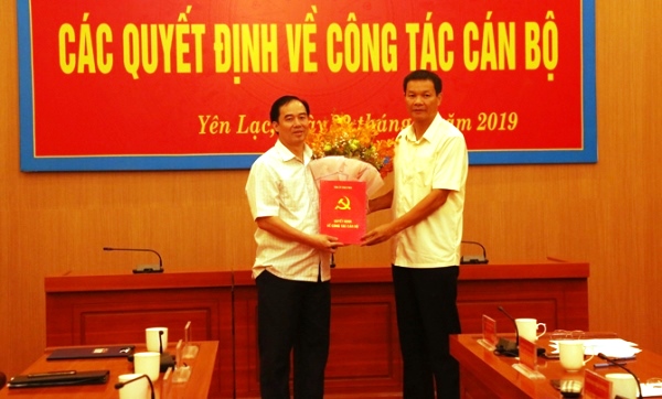 Vĩnh Phúc: Bổ nhiệm tân Bí thư Huyện ủy Yên Lạc nhiệm kỳ 2015-2020