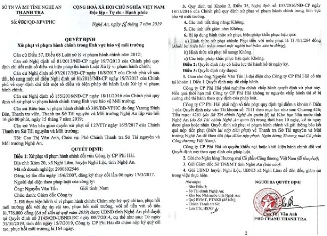 Nghệ An: Vi phạm khai thác khoáng sản, nhiều doanh nghiệp bị xử phạt