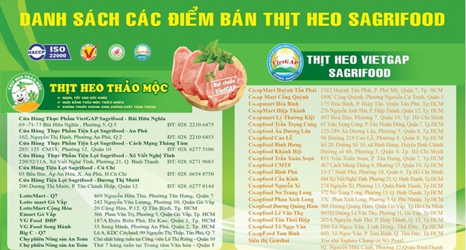 Sagrifood cam kết thịt heo VietGAP an toàn không nhiễm ASF - Hình 2