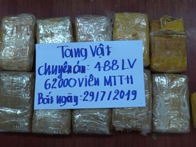 Hà Tĩnh: Triệt phá đường ma túy, bắt 3 đối tượng, thu 62.000 viên MTTH