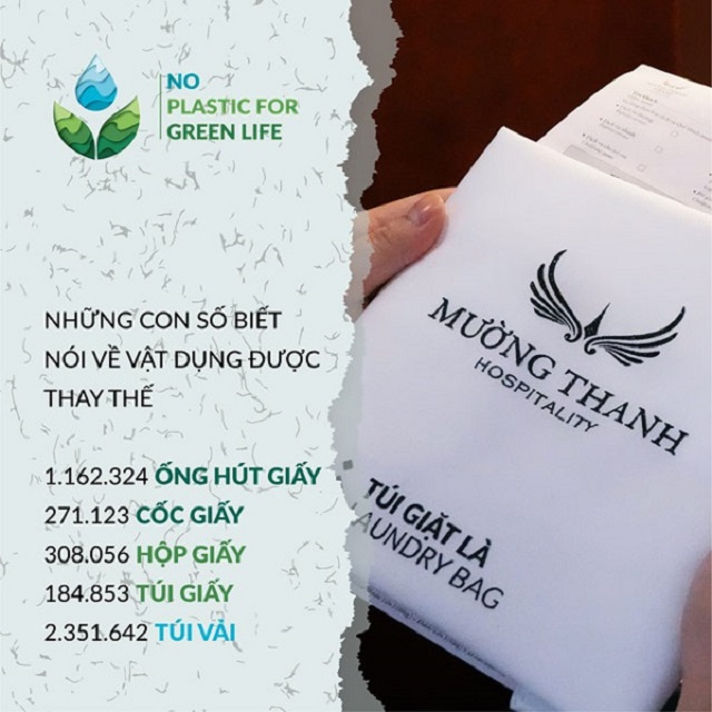 Mường Thanh triển khai chiến dịch nói không với đồ nhựa