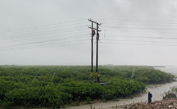EVNNPC nhanh chóng khắc phục sự cố lưới điện trong thời tiết gặp nhiều khó khăn - Hình 1