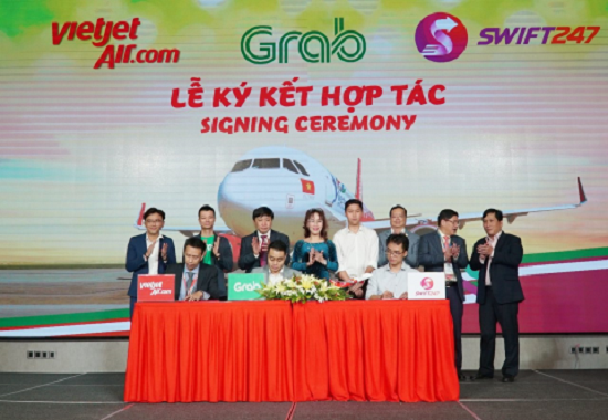 Vietjet, Swift247 và Grab hợp tác các giải pháp kết nối di chuyển và giao nhận