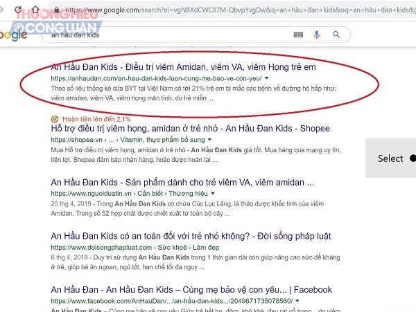 Sản phẩm An Hầu Đan Kids quảng cáo như thuốc chữa bệnh? - Hình 2