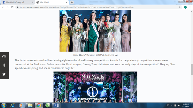Trang chủ Miss World: Khen ngợi Tân hoa hậu Miss World – Việt Nam 2019 Lương Thùy Linh - Hình 4