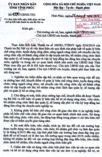 Vĩnh Phúc: Chấm dứt việc biệt phái viên chức làm việc tại các cơ quan nhà nước - Hình 2