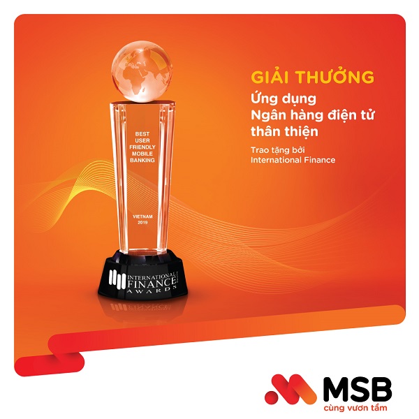 MSB nhận giải thưởng “Best User Friendly Mobile Banking” - Hình 1