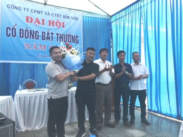 Thanh Hóa: Công ty CP Môi trường và Công trình Đô thị Bỉm Sơn tổ chức đại hội cổ đông bất thường