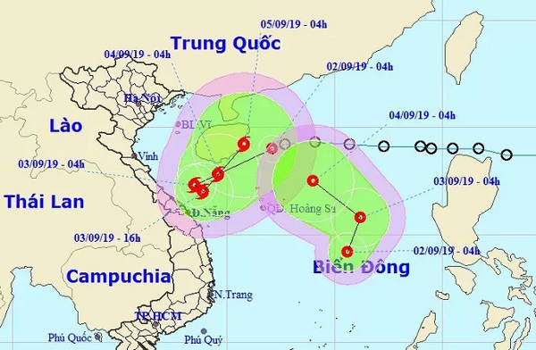 Cảnh báo, cùng lúc xuất hiện 2 áp thấp trên Biển Đông