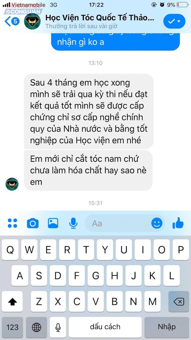 Nh&acirc;n vi&ecirc;n tư vấn về kho&aacute; học