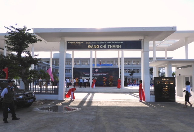 Ninh Thuận-Trung Nam Group: Đầu tư hơn 45 tỷ đồng xây trường THCS và THPT Đặng Chí Thanh