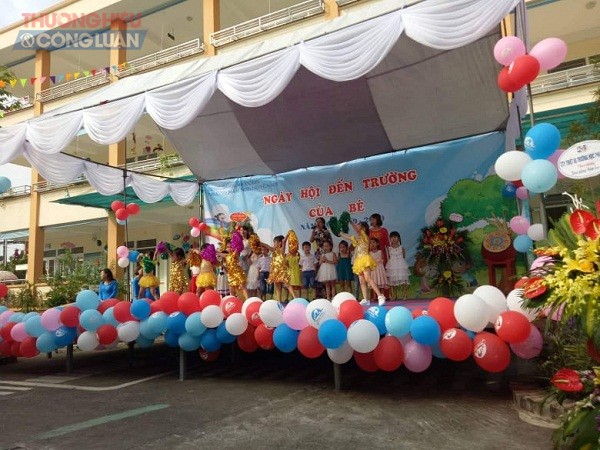 Trường Mầm non Huyền Kỳ (Phú Lãm, Hà Đông) tưng bừng chào đón năm học mới
