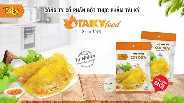 H&igrave;nh ảnh sản phẩm &ldquo;Bột b&aacute;nh x&egrave;o cốt dừa Taky 500g&rdquo; hấp dẫn người ti&ecirc;u d&ugrave;ng.