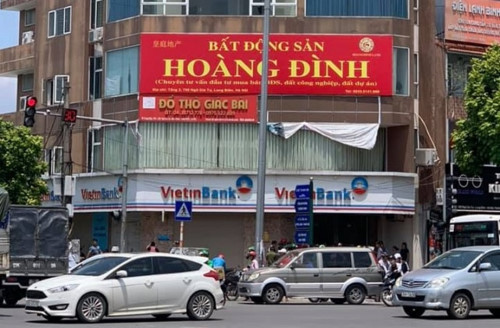 Ngân hàng Viettinbank chi nhanh Long Biên nơi xảy ra vụ cướp