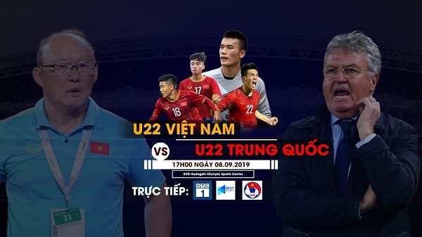 Trận giao hữu giữa U22 Trung Quốc vs U22 Việt Nam sẽ diễn ra vào lúc 17h00 ngày 8/9 (giờ Việt Nam)