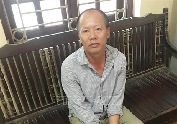 Bị can Nguyễn Văn Đông trong vụ giết 4 người tại Đan Phượng (Ảnh: TTXVN phát)