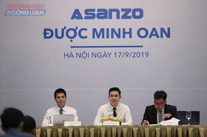 Asanzo tổ chức họp báo sáng ngày 17/9/2019