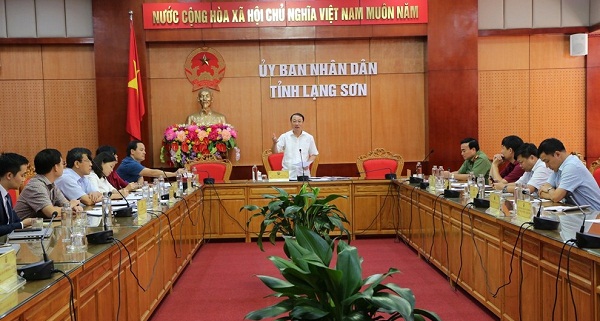 Phó Chủ tịch UBND tỉnh Lạng Sơn, Nguyễn Công Trưởng phát biểu chỉ đạo tại buổi kiểm tra
