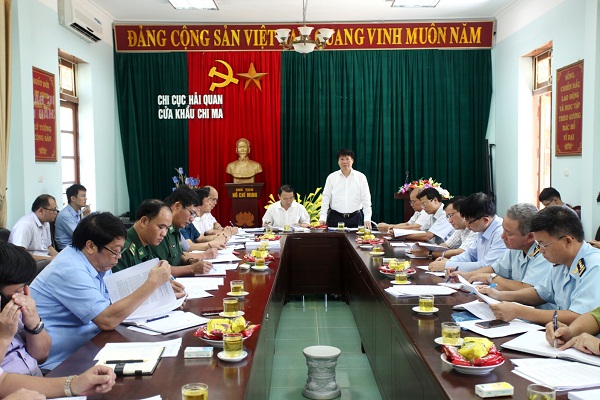 Đoàn công tác Bộ Y tế và BCĐ 389/QG khảo sát tại cửa khẩu Chi Ma (Lạng Sơn)