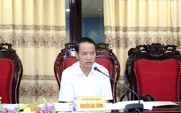 Phó Tổng Thanh tra Chính phủ Nguyễn Văn Thanh phát biểu tại buổi công bố kết luận thanh tra