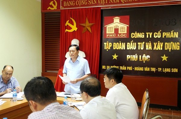 Phó Chủ tịch UBND tỉnh Lạng Sơn, Hồ Tiến Thiệu phát biểu tại buổi kiểm tra