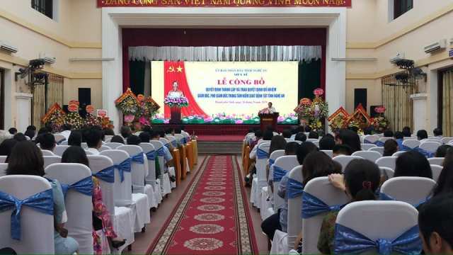 Lễ công bố Quyết định thành lập Trung tâm Kiểm soát bệnh tật tỉnh Nghệ An